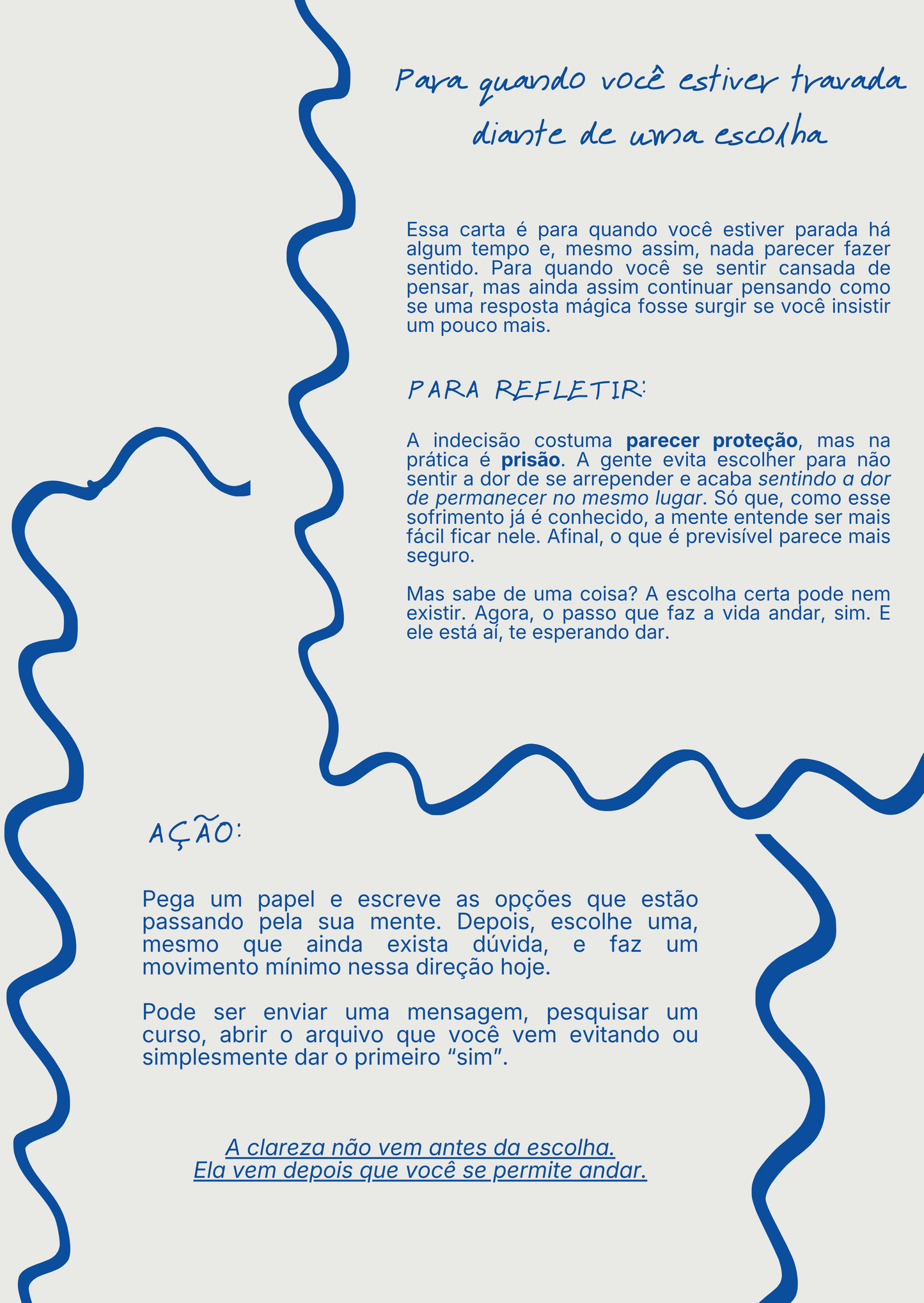 Para quando você estiver...